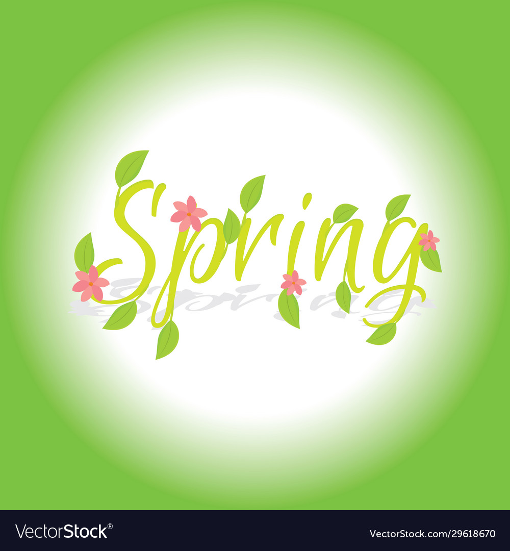 Spring background with flowers