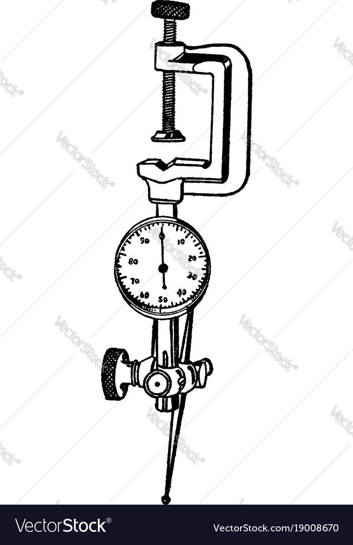 Test indicator vintage Royalty Free Vector Image