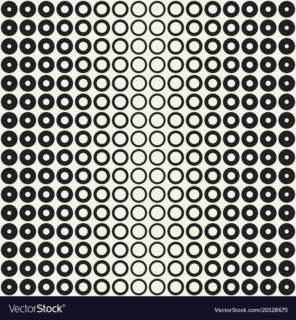 Halftone circles seamless pattern abstract