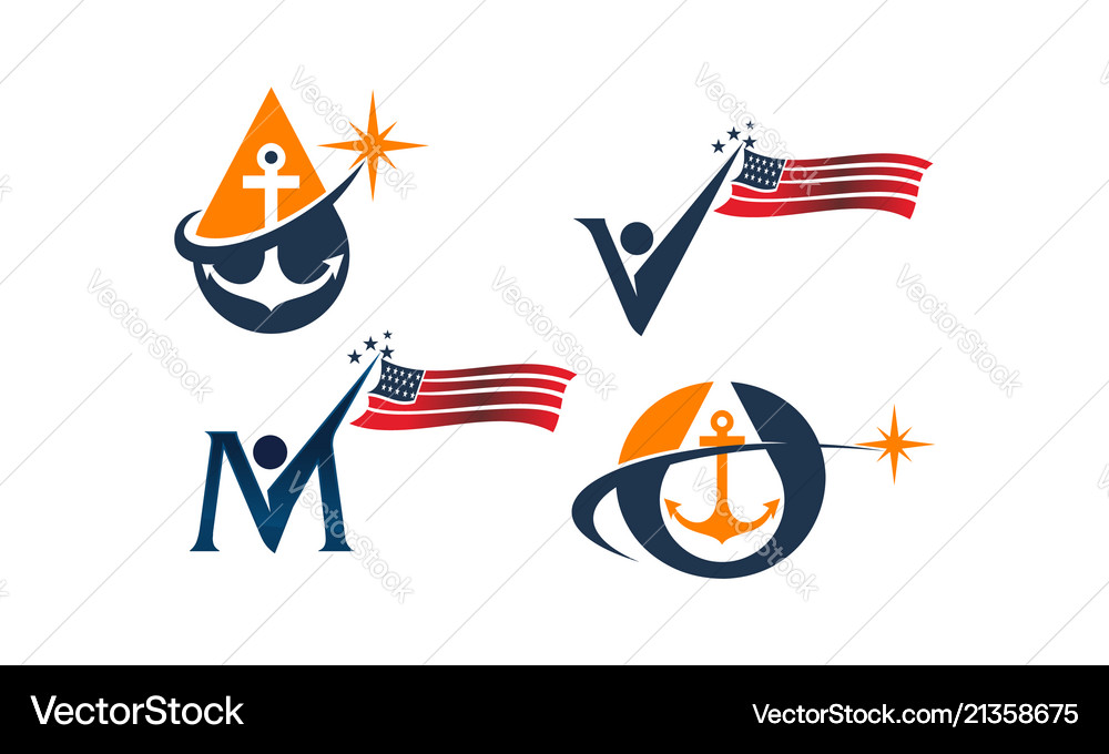 Logo template set Royalty Free Vector Image - VectorStock