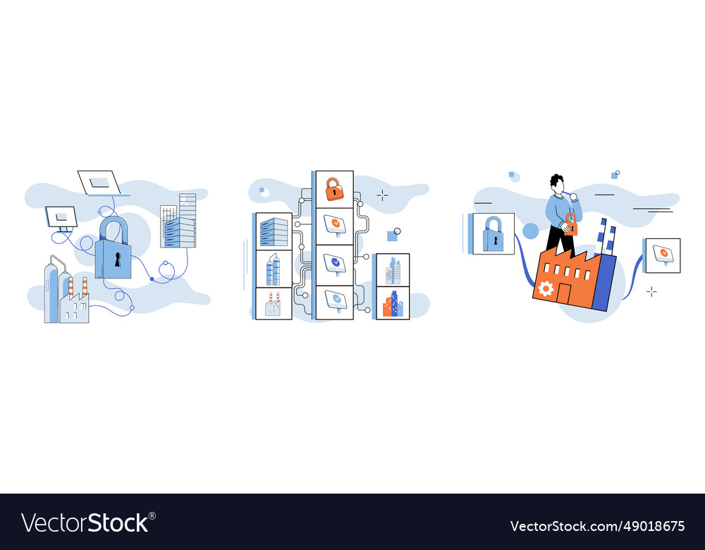Malware spyware virus warnings help users vector image Malware spyware virus warnings help users
