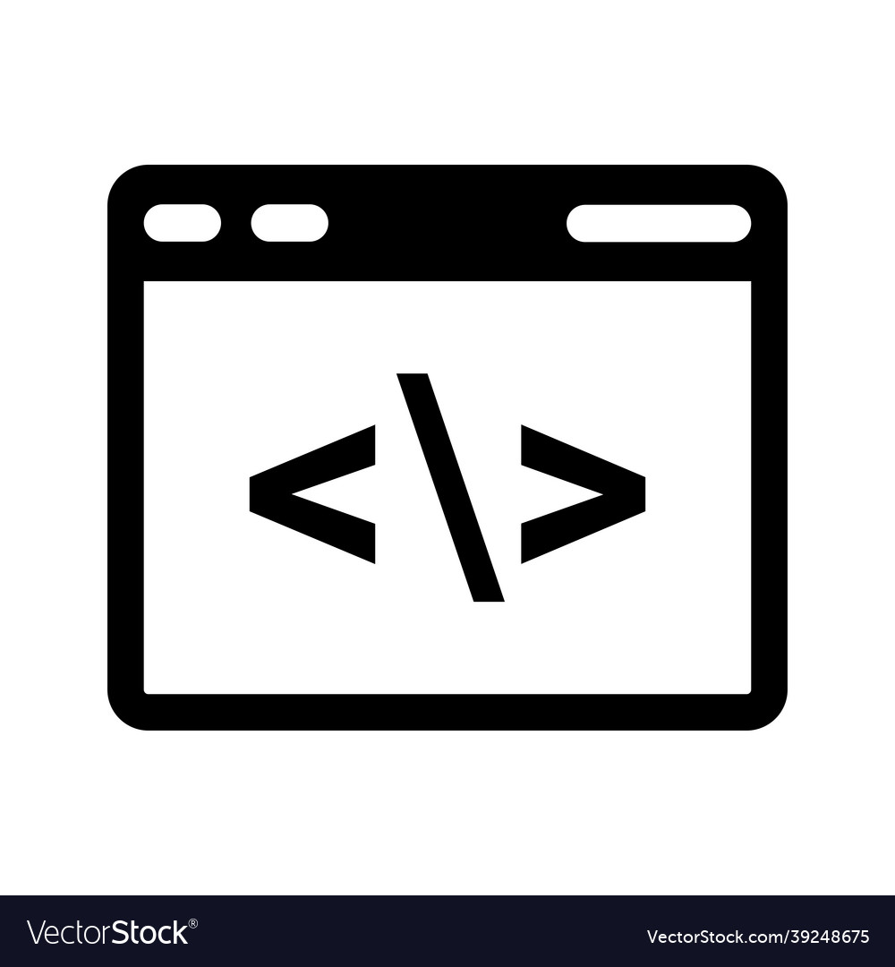 Programmierung Code-Icon schwarz Grafik