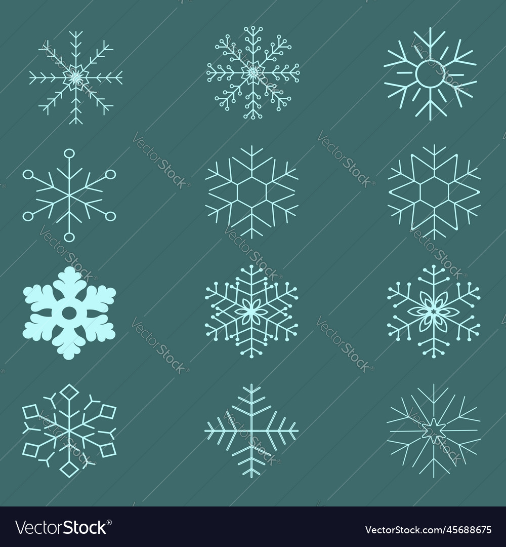 Snowflake editable icons file