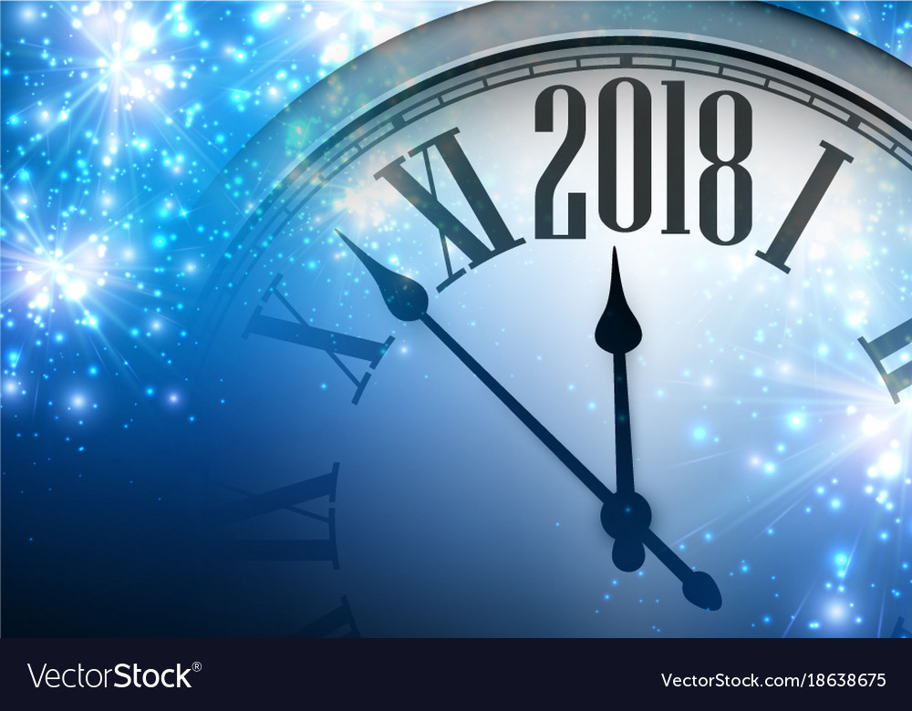 Sparkling 2018 New Year Background