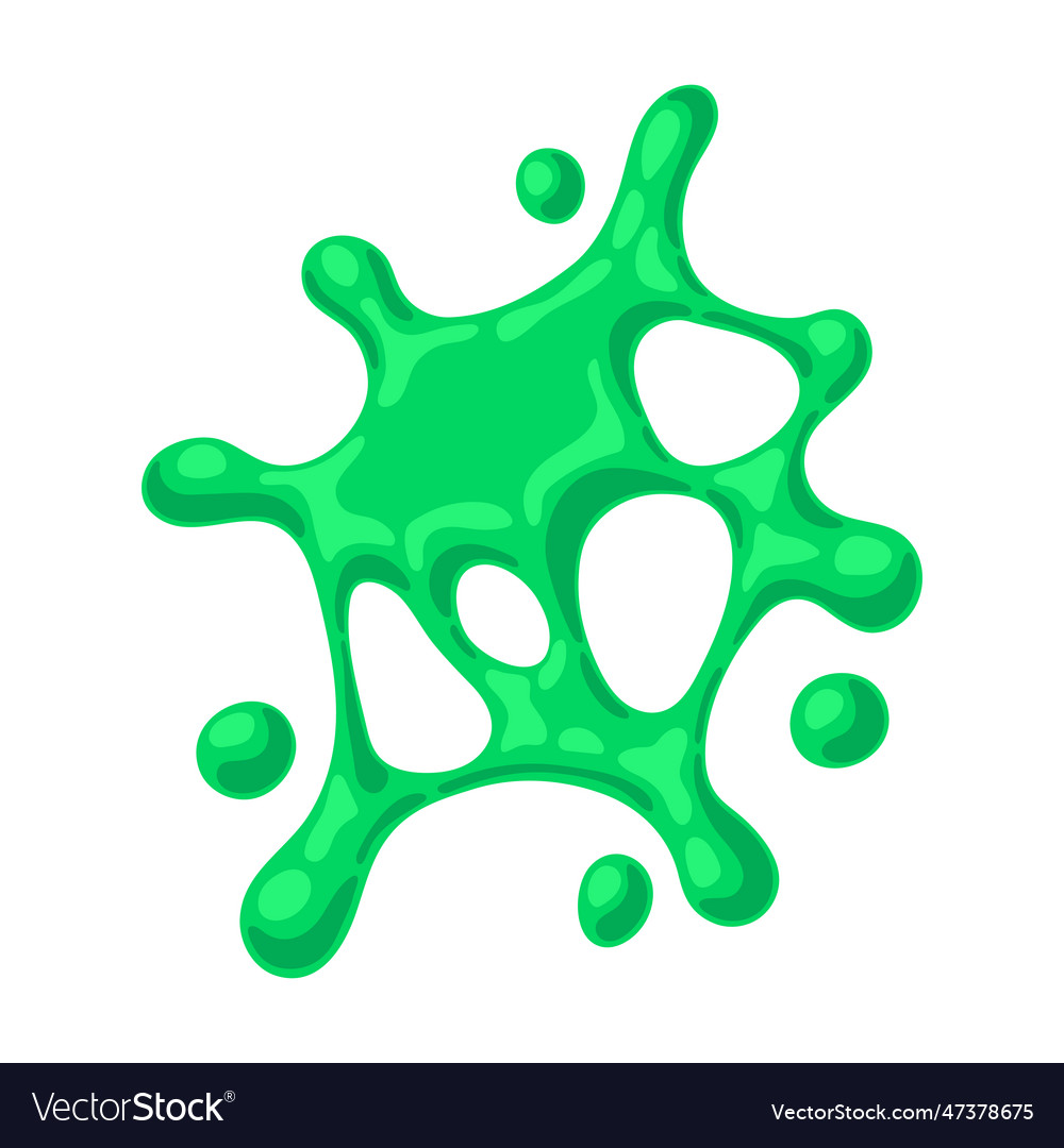 Splattering blotch slime toxic mucus smudges Vector Image