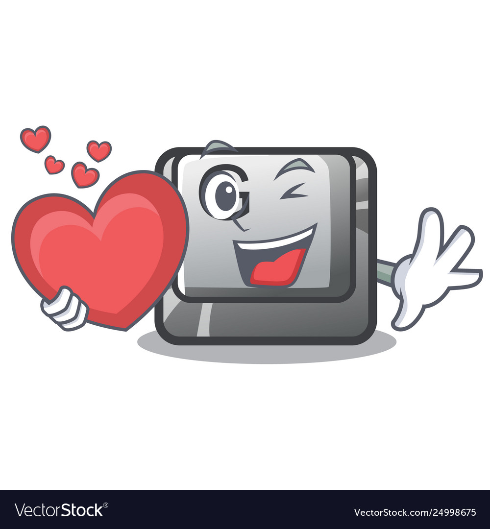 With heart button g in character shape