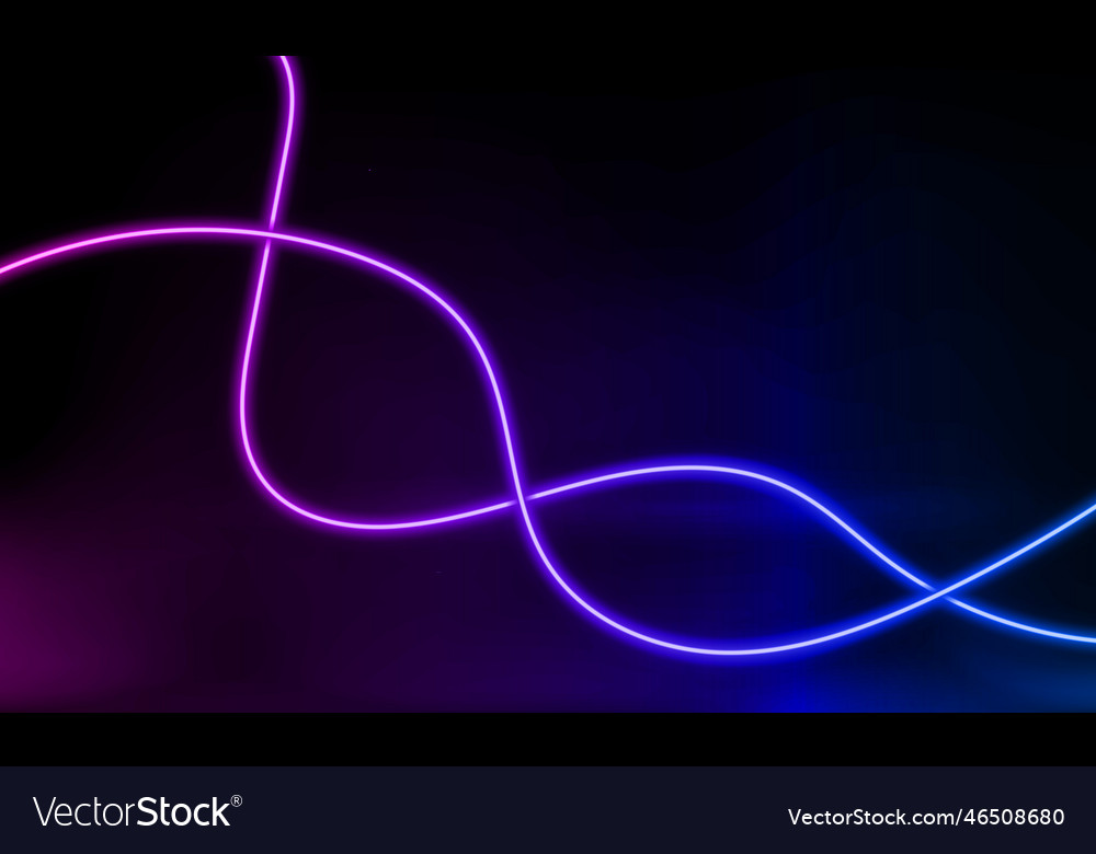 Abstract colorful neon background with wave line vector image Abstract colorful neon background with wave line