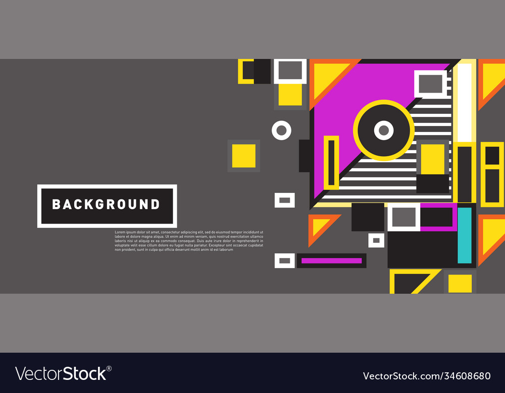 Abstract colorful rectangle background for banner vector image Abstract colorful rectangle background for banner
