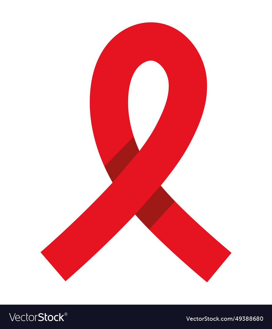 Aids day ribbon campaign Royalty Free Vector Image