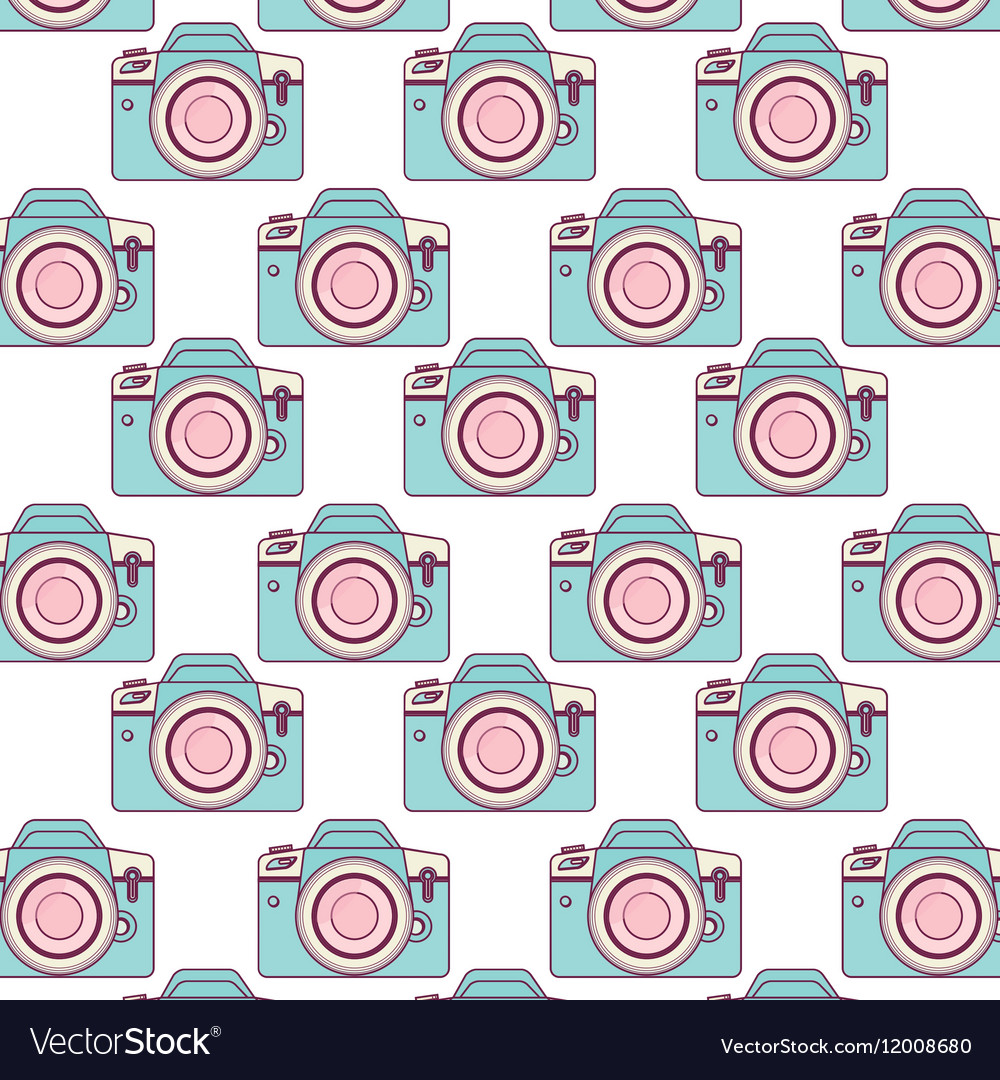 Camera photographic pattern isolated icon