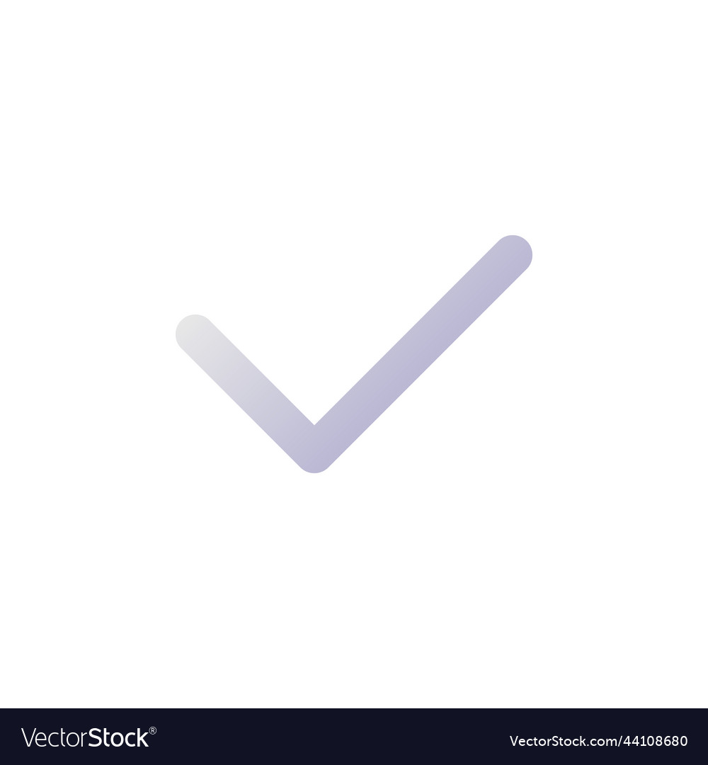 Checkmark pixel perfect flat gradient two-color vector image Checkmark pixel perfect flat gradient two-color