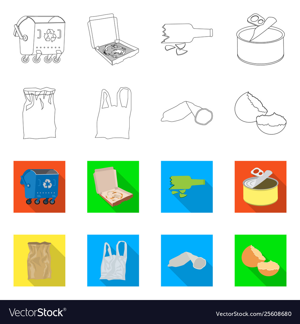 Design dump and sort logo set vector image Design dump and sort logo set