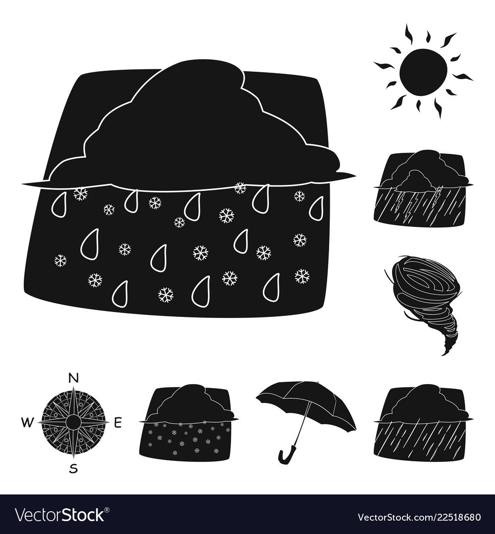 Design of weather and climate icon set