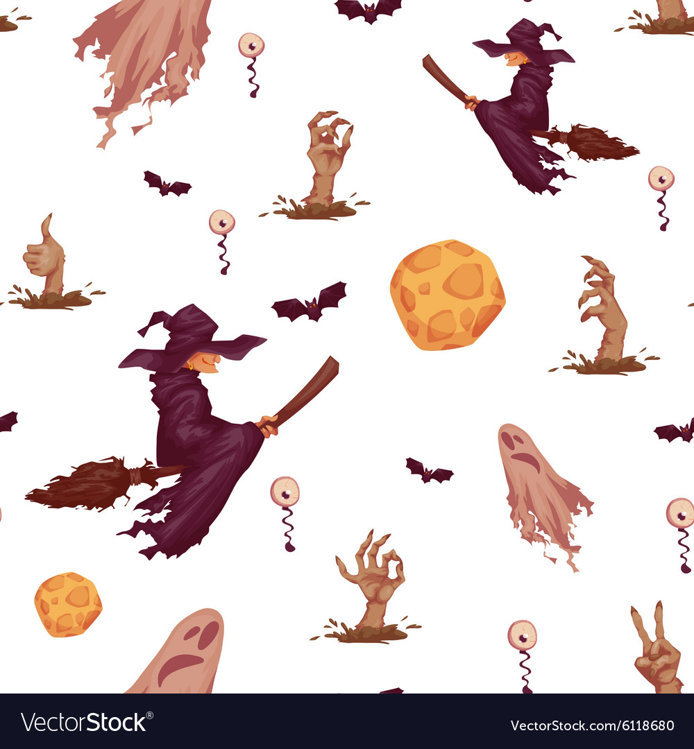 Halloween party seamless pattern