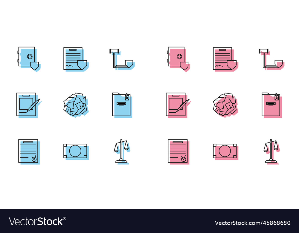 Set line confirmed document and check mark stacks