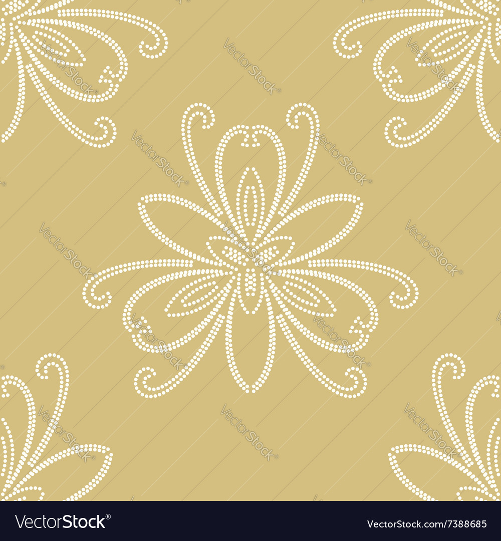 Floral fine seamless pattern