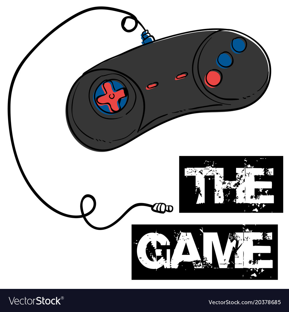 Game joystick background image Royalty Free Vector Image