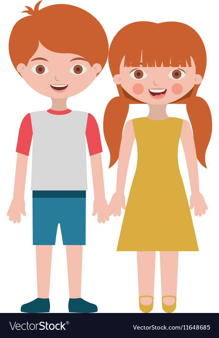 Isolated couple cartoon design Royalty Free Vector Image