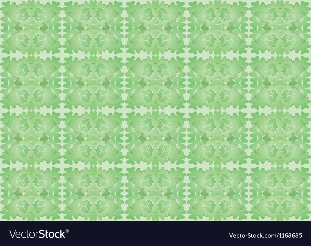 Seamless pattern made of shamrock