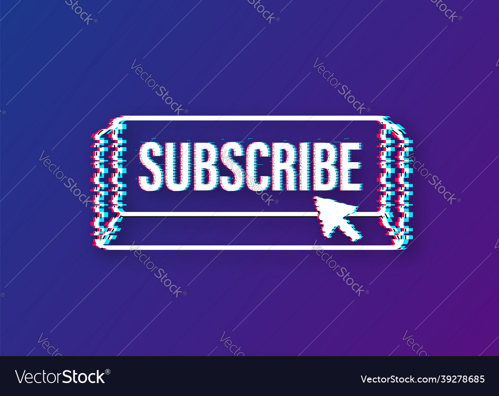 Subscribe with cursor button internet icon