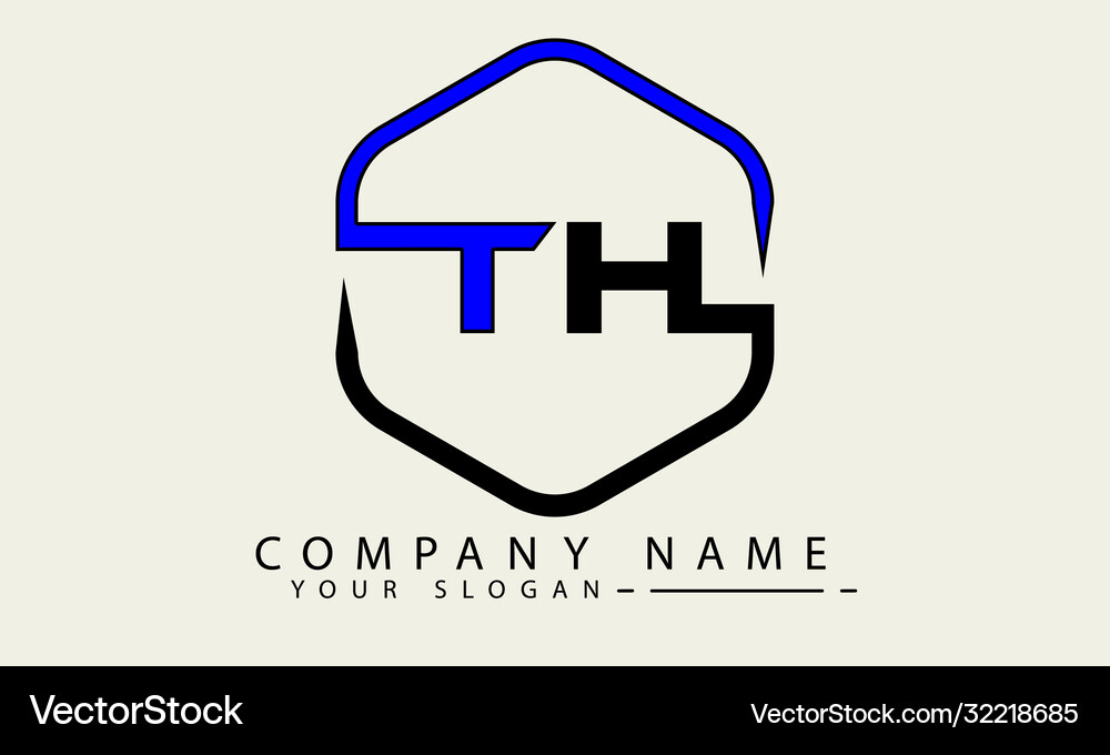 Th logo Royalty Free Vector Image - VectorStock