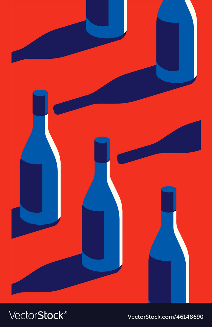A pattern of bottles Vector Image A pattern of bottles