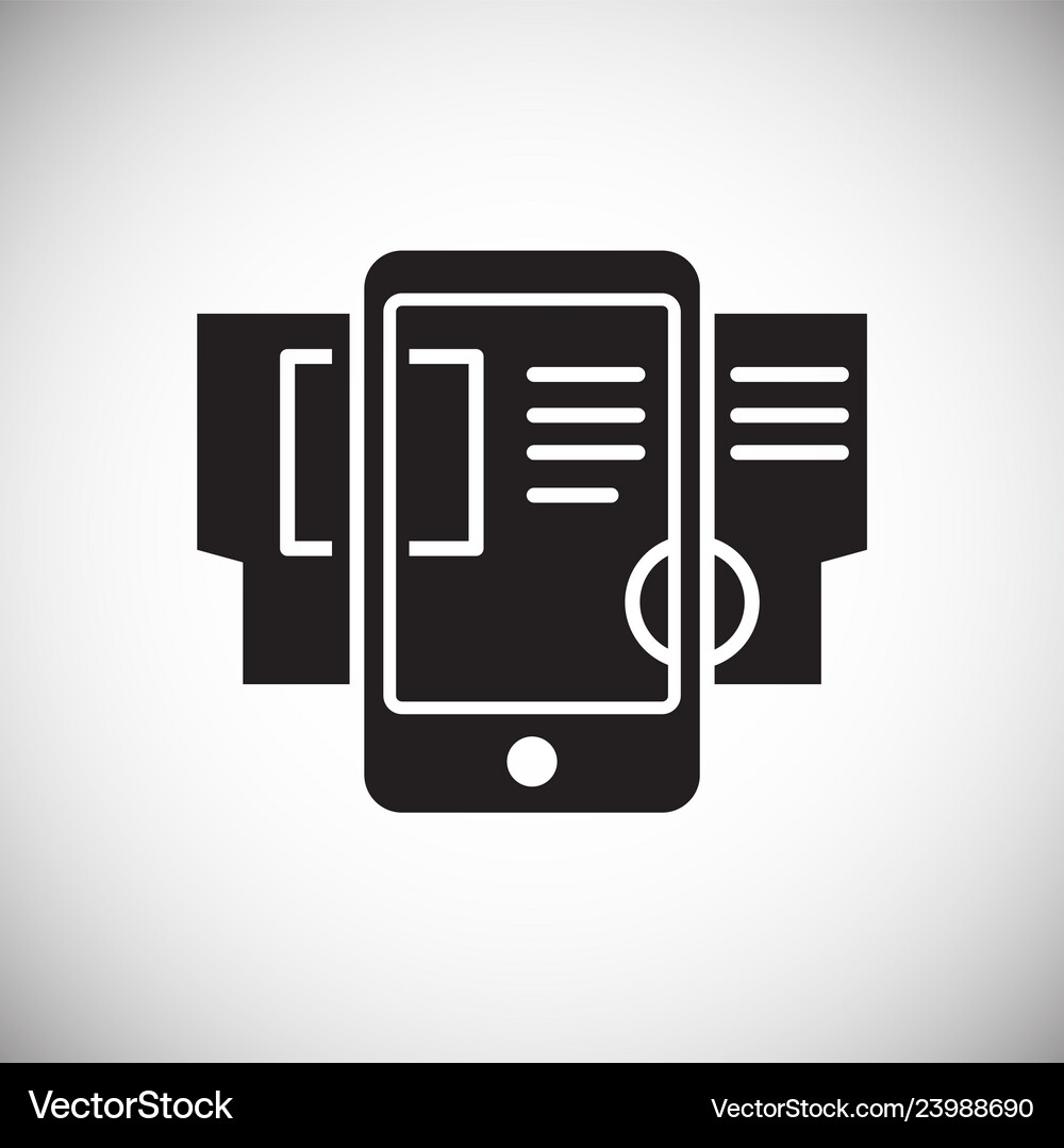 Augmented reality icon on white background Vector Image