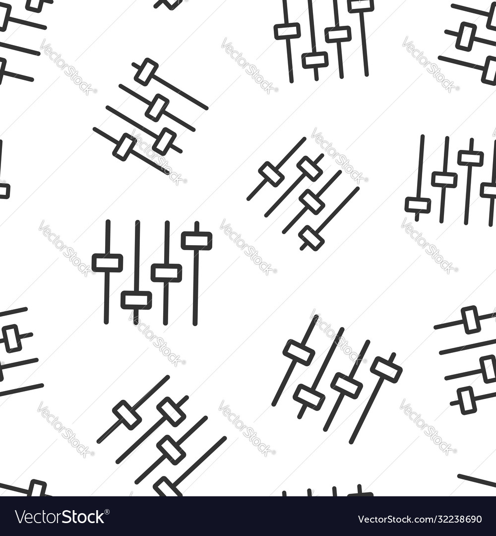 Control volume icon in flat style audio adjusting vector image Control volume icon in flat style audio adjusting