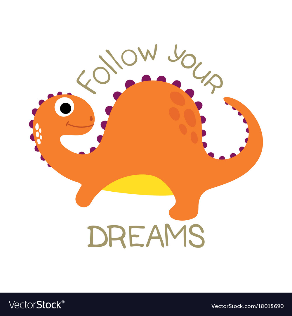 Cute dino Royalty Free Vector Image - VectorStock