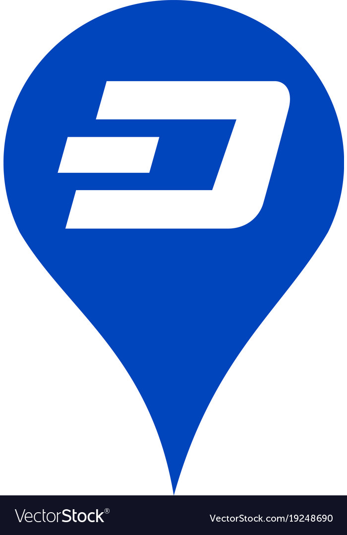 Dashcoin map pointer flat icon