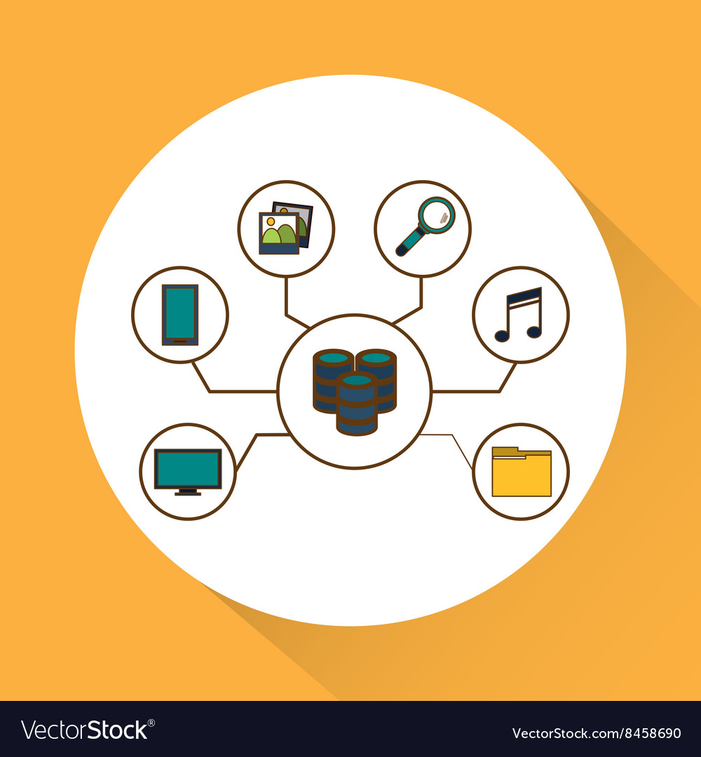 Data center icon set design