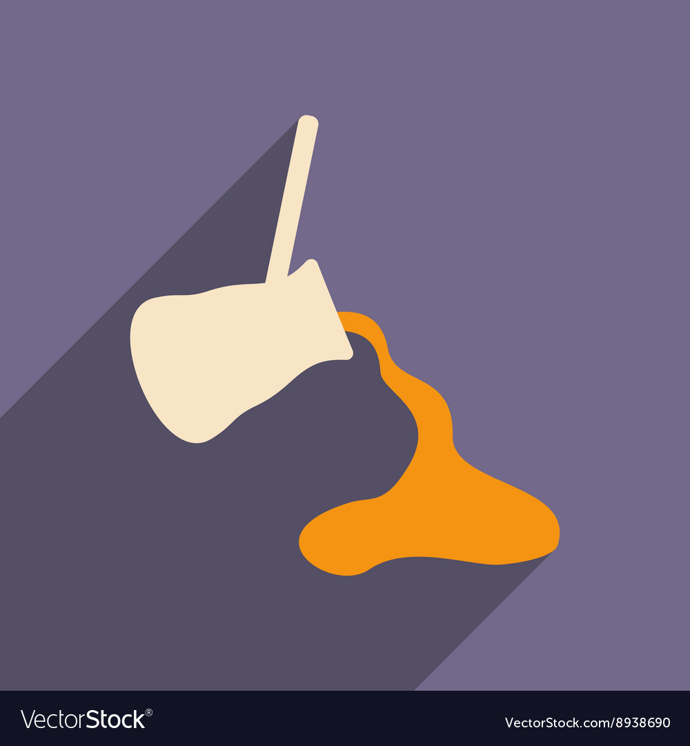 Flat with shadow icon and mobile application