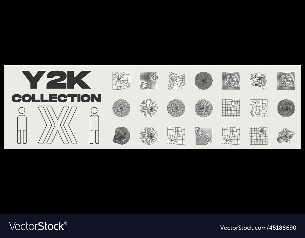 Retro futuristic elements for design large set Vector Image Retro futuristic elements for design large set