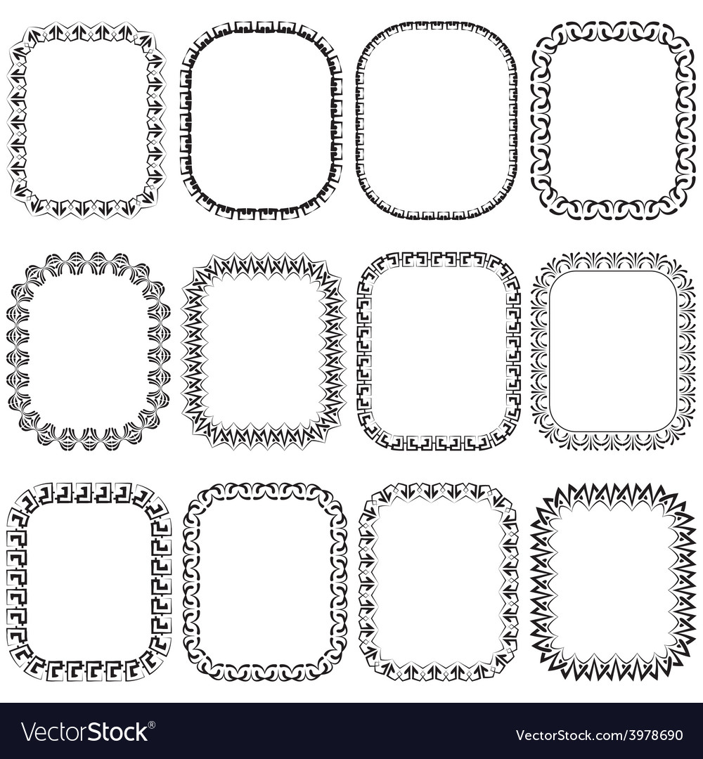 Set openwork frame for design