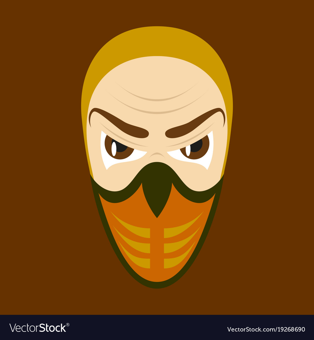 Superhero in action character icon Royalty Free Vector Image