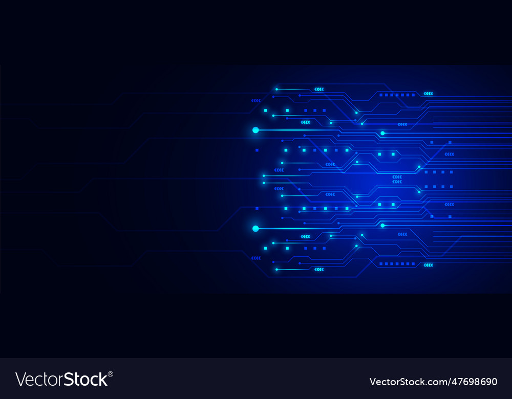 Technology background with hi-tech digital data vector image Technology background with hi-tech digital data