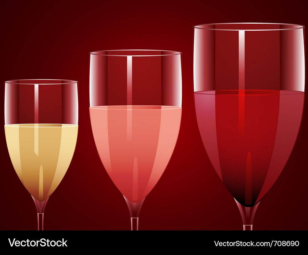 Wine glasses Royalty Free Vector Image - VectorStock