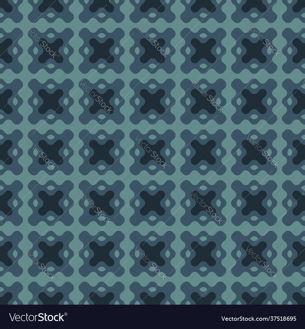 Abstract seamless pattern with curved shapes vector image Abstract seamless pattern with curved shapes