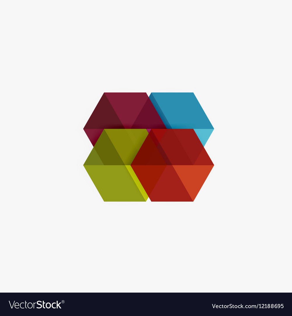 Blank geometric abstract business templates Vector Image