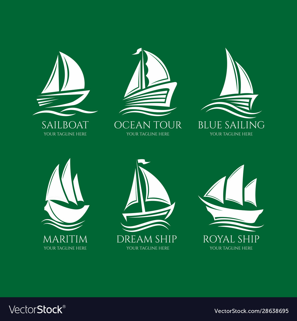 Boat logo 4 Royalty Free Vector Image - VectorStock