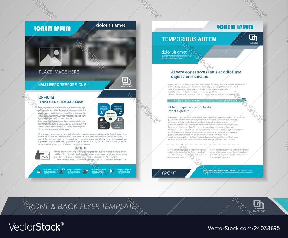 Brochure template design Royalty Free Vector Image