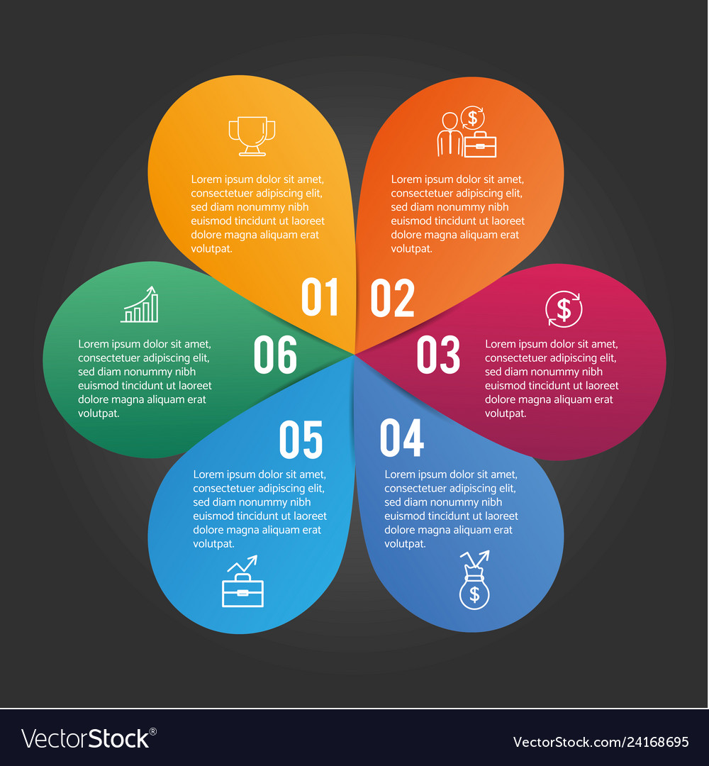 Business diagram and infographic data information Vector Image