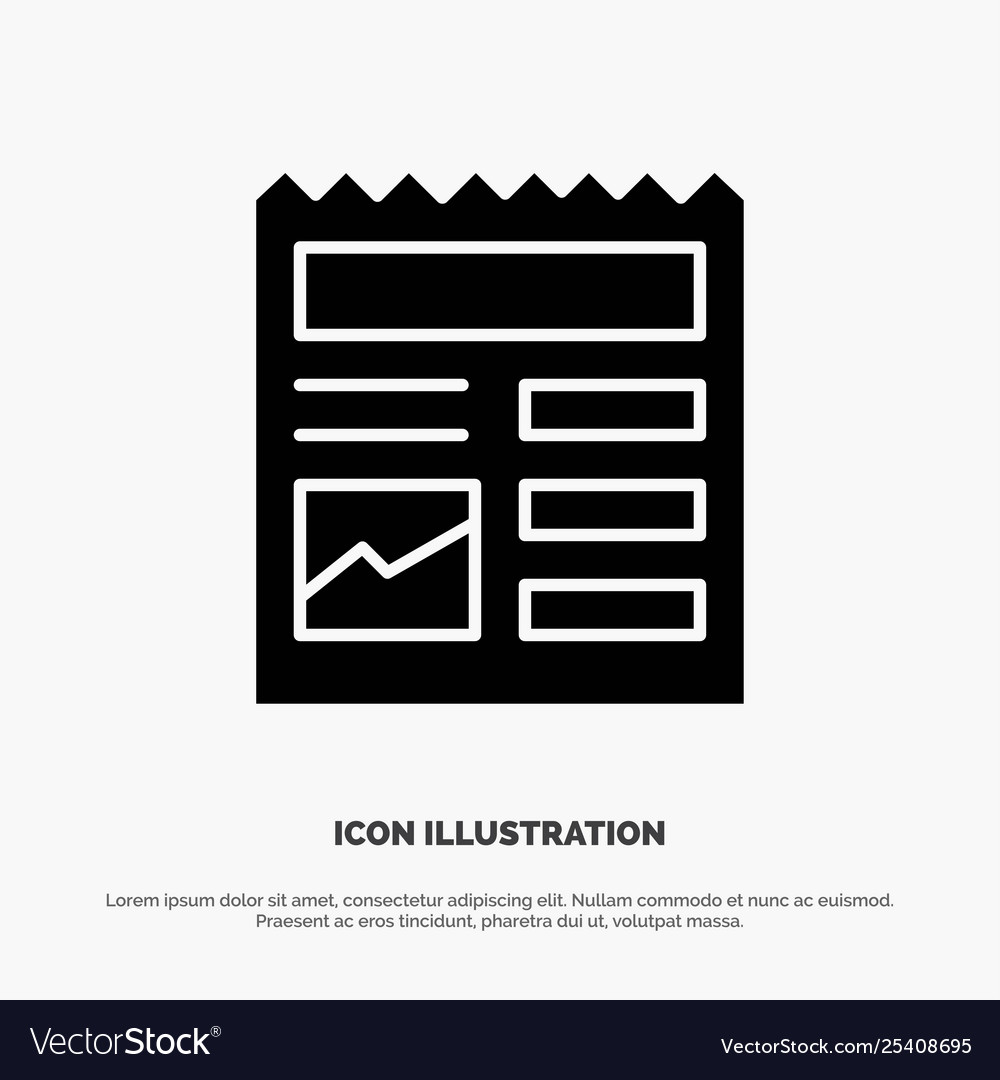 Document basic ui picture solid glyph icon