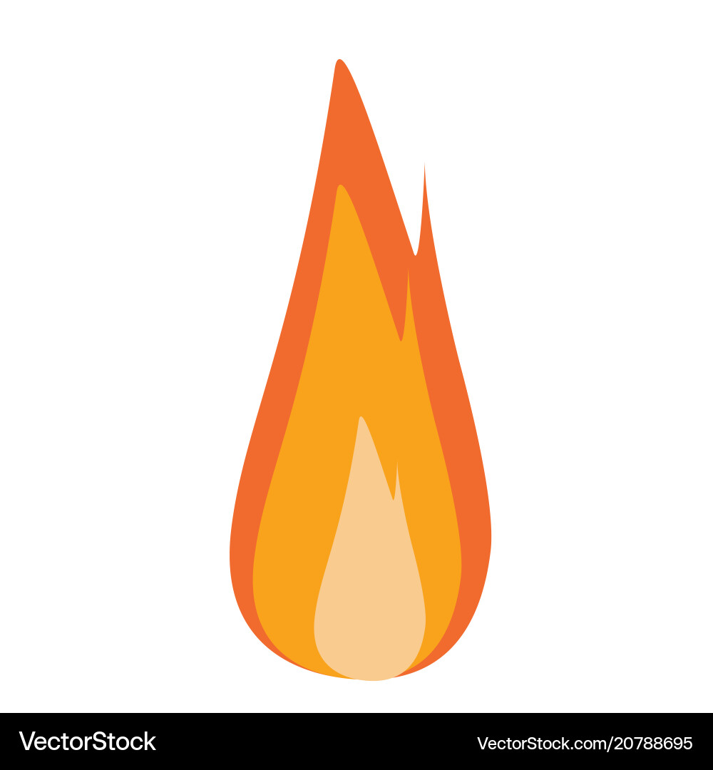Fire flame Royalty Free Vector Image - VectorStock