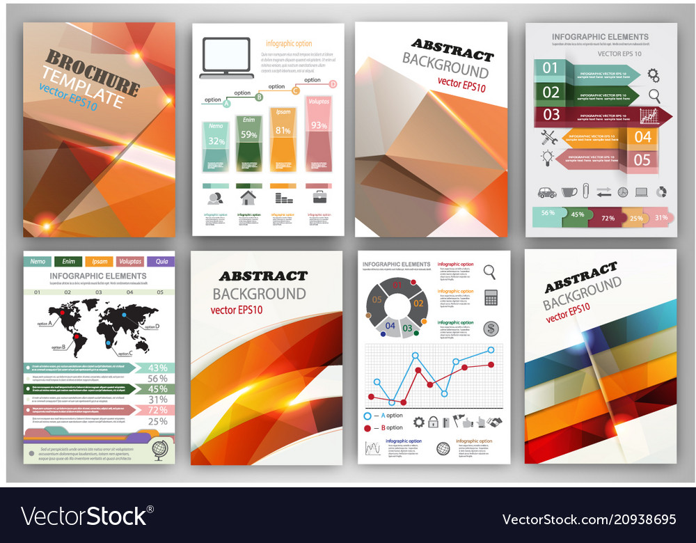 Infographic icons Royalty Free Vector Image - VectorStock