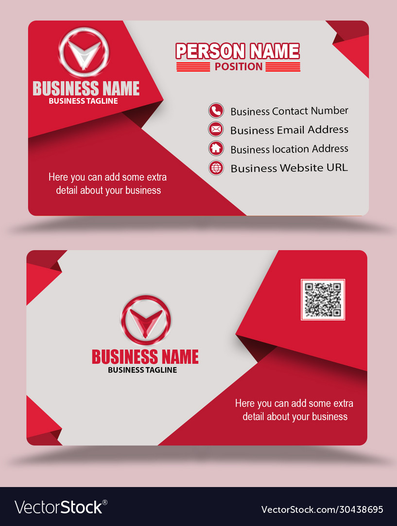 Pink color business card template psd Royalty Free Vector Within Template Name Card Psd