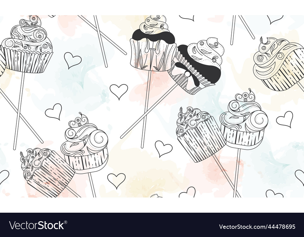 Seamless pattern background with different