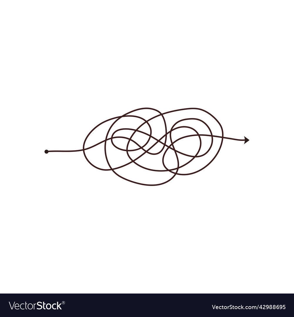 Simple line and complex easy way scribble doodle
