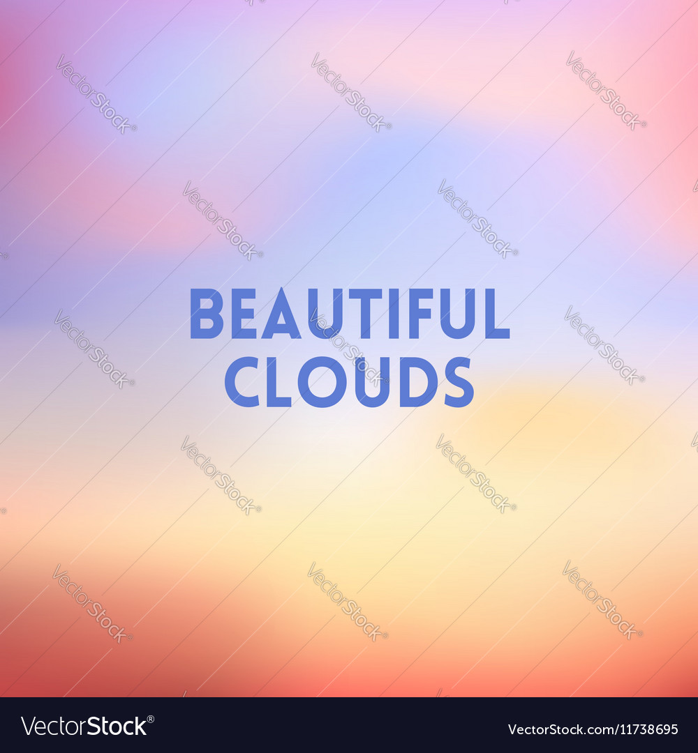 Sunset Clouds Abstract Background