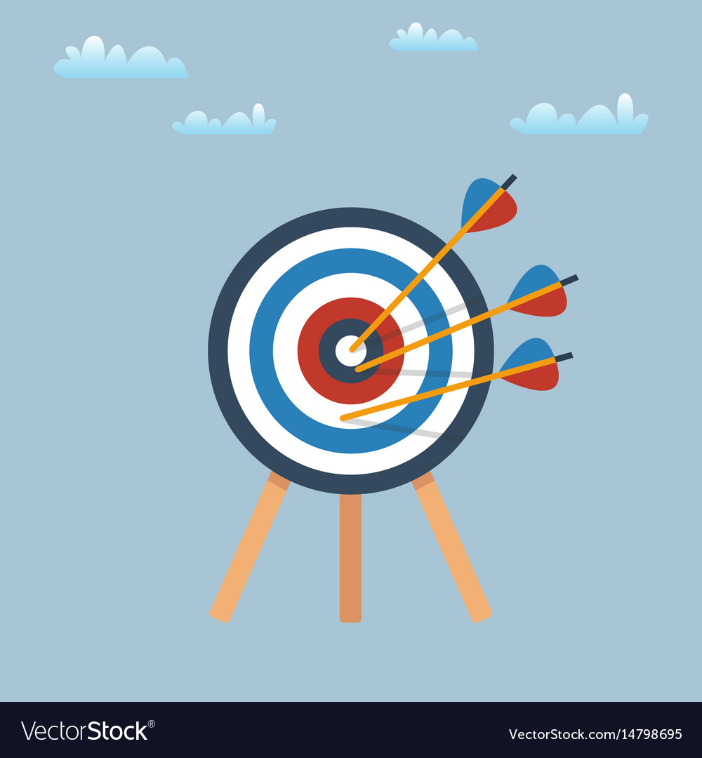 Target with Arrows on Tripod